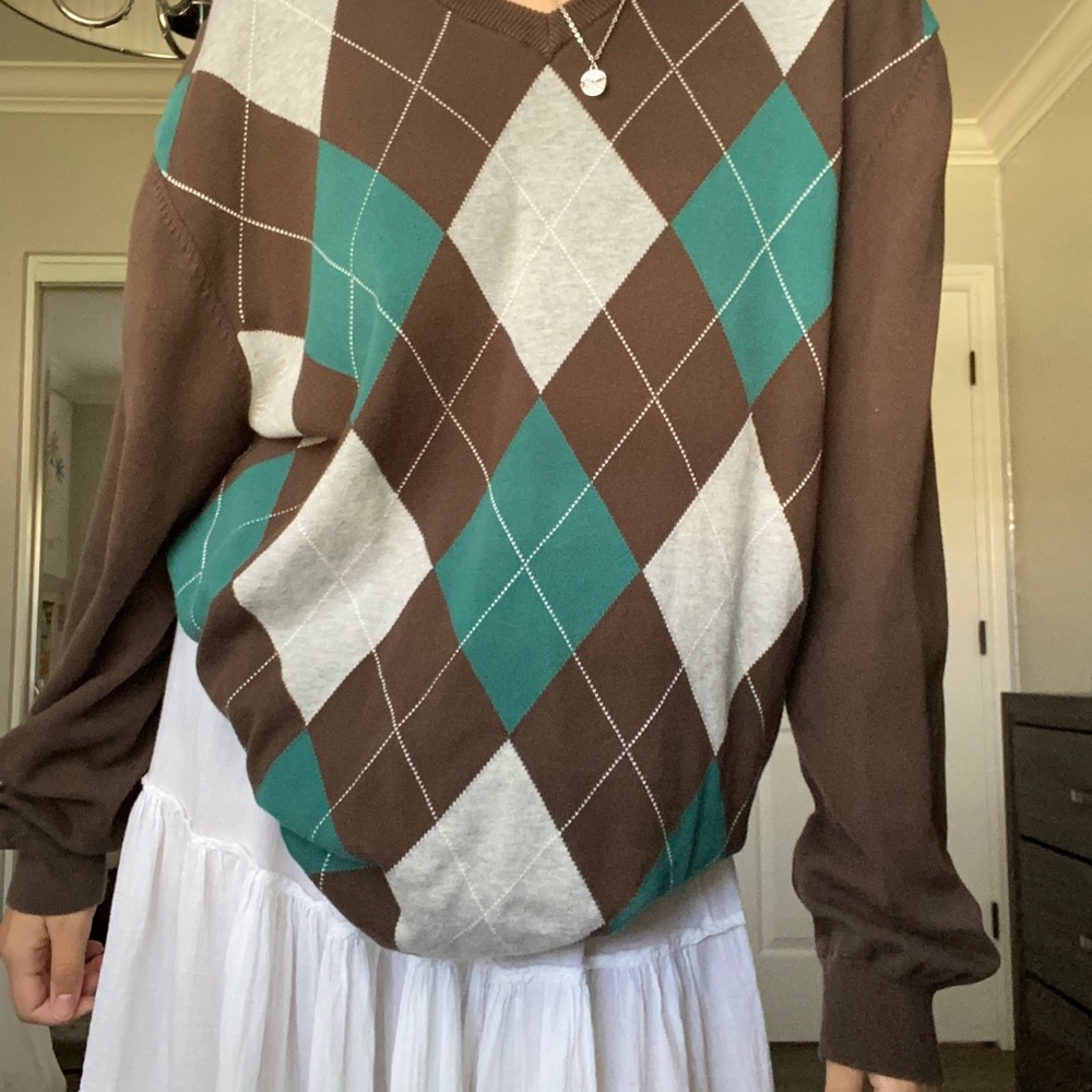 SOLD!argyle sweater - Picture 2 of 4